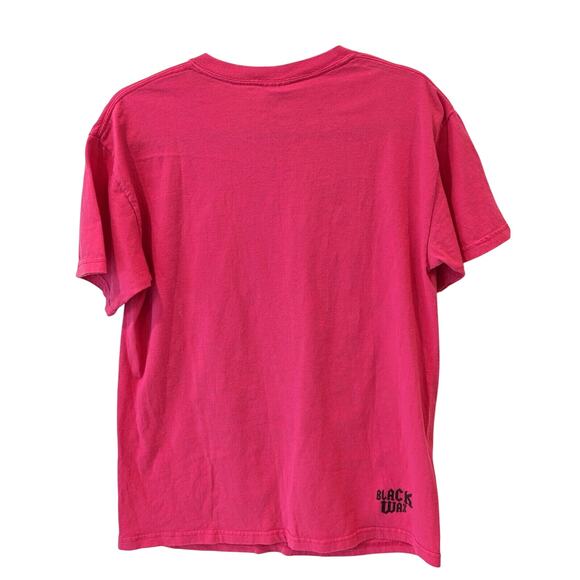 Black Wax Mens Shutter Shades T Shirt Sz M Neon Pink Retro 80s 90s Large Graphic - Picture 6 of 8